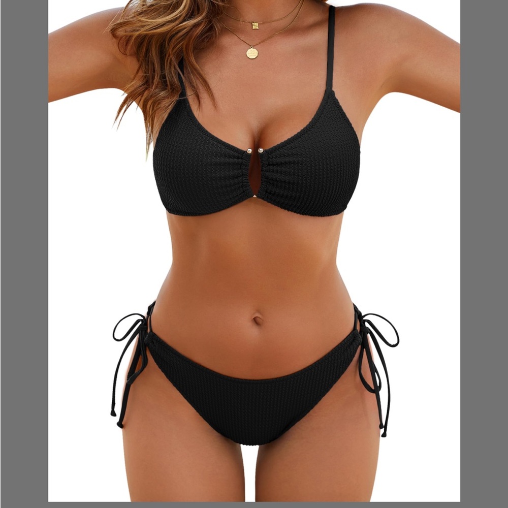 Black Women's Swim Bikini Set